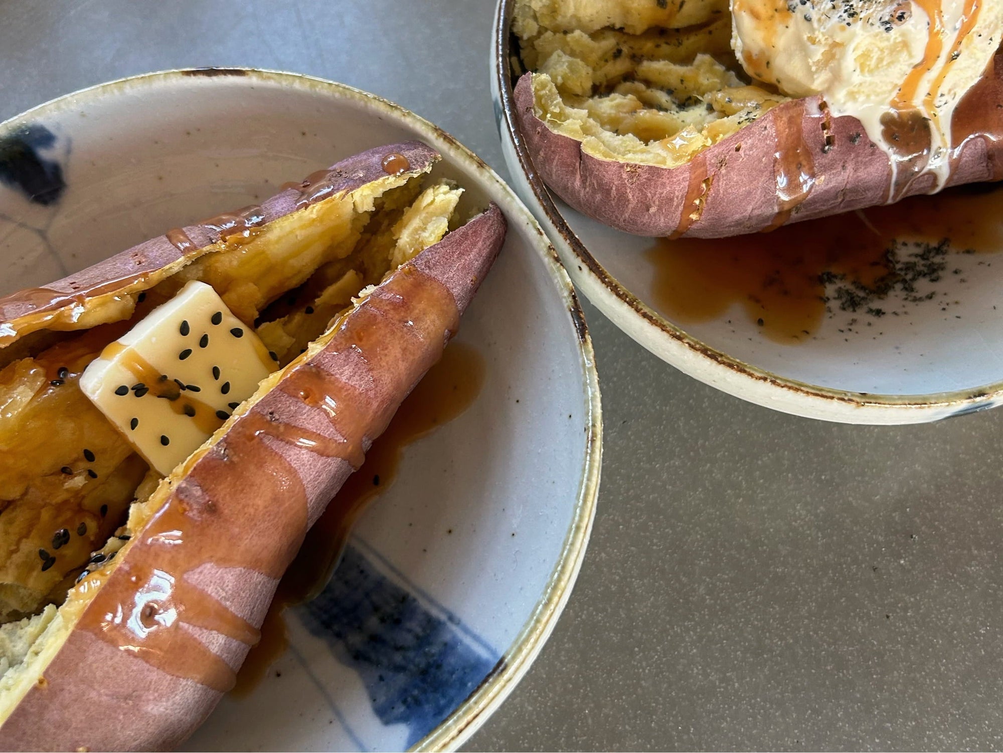 Yaki Imo with Soy Sauce Caramel