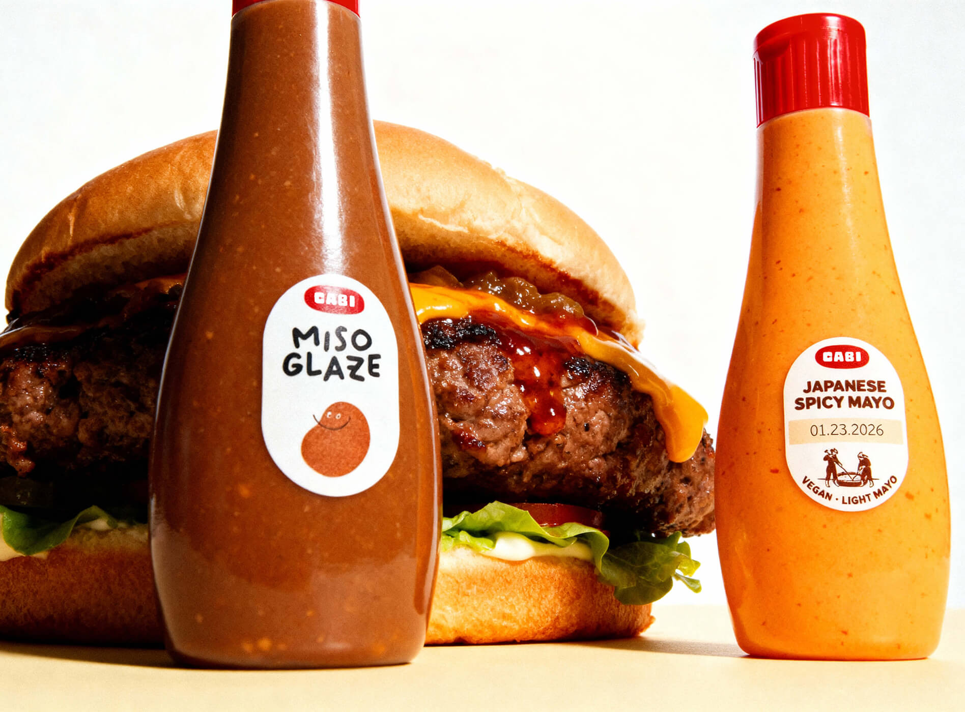 Cabi Squeeze Duo with a Burger