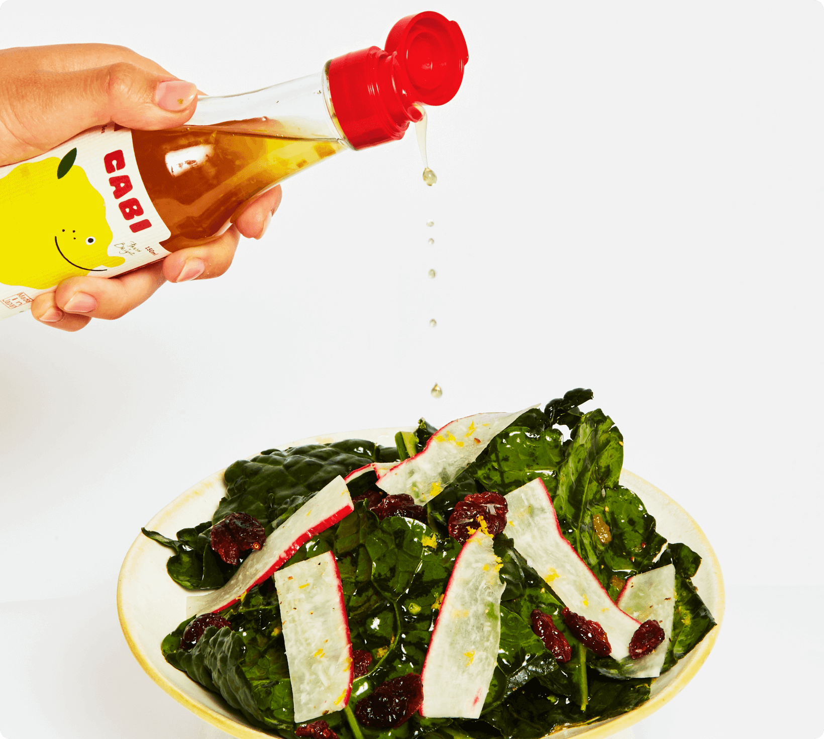 Kale Salad with Cabi Sweet Yuzu Vinaigrette